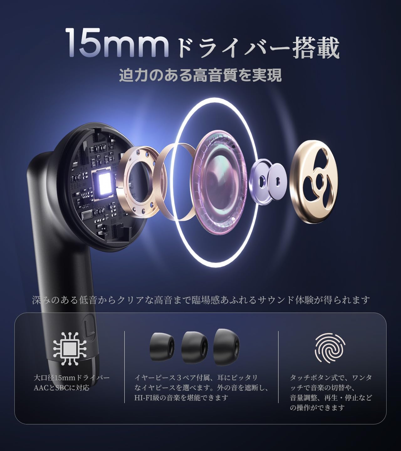 Amazon.co.jp: イヤホン bluetooth ワイヤレスイヤホン【2025年新型